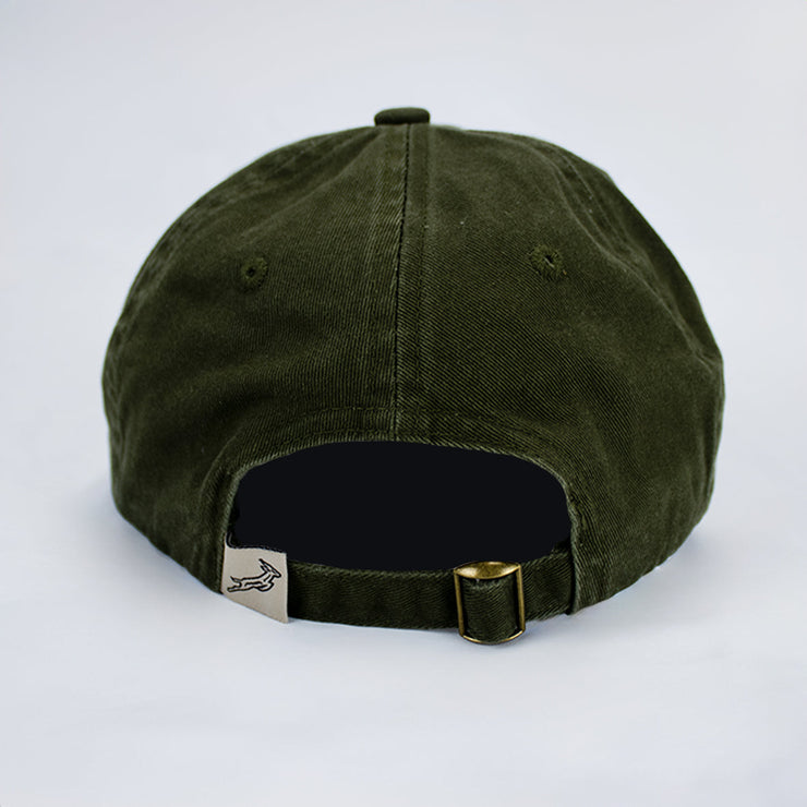 Springboks Triple Bok Dad Cap-Military Olive