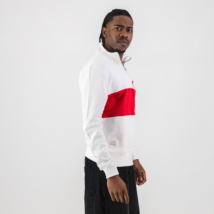 B2B Vodacom Quarter Zip Sweat White
