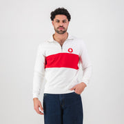 B2B Vodacom Quarter Zip Sweat White