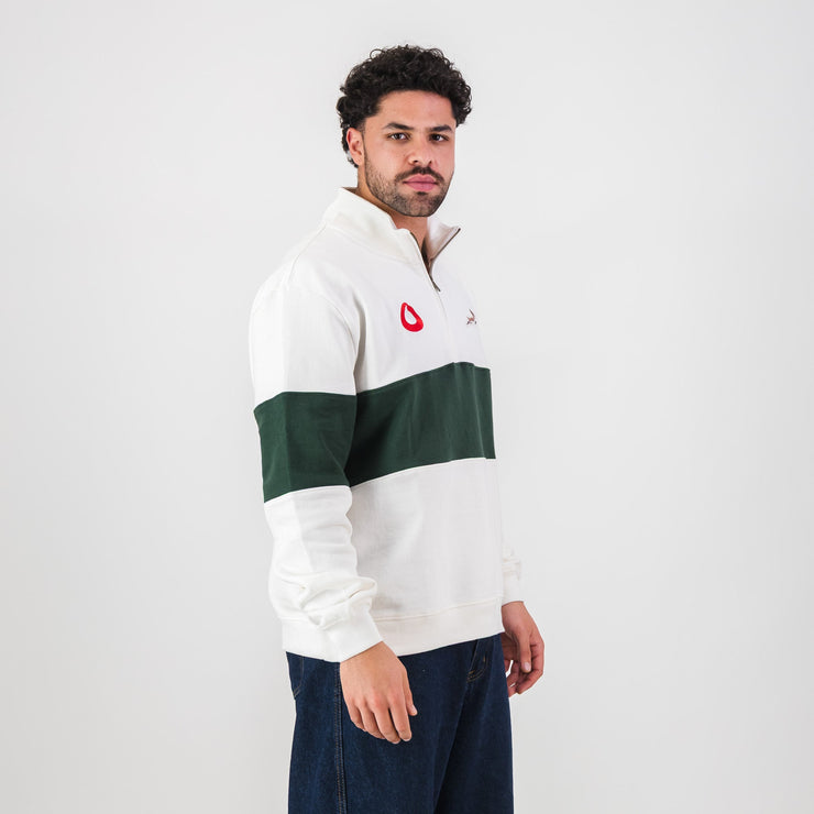 B2B Vodacom SB Classic Hoop Quarter Zip-Cloud Dancer