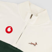 B2B Vodacom SB Classic Hoop Quarter Zip-Cloud Dancer