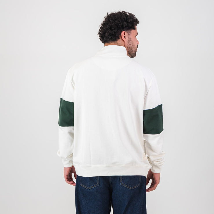 B2B Vodacom SB Classic Hoop Quarter Zip-Cloud Dancer