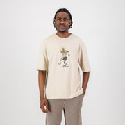 Doctor Khumalo Boxy Crew Tee-Ivory