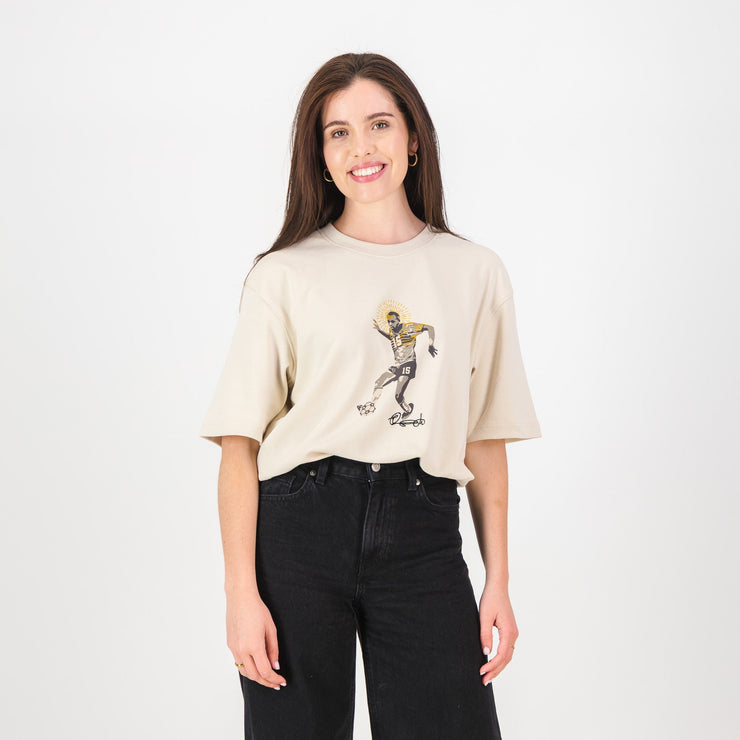 Doctor Khumalo Boxy Crew Tee-Ivory