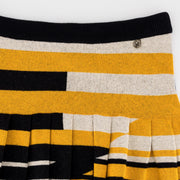 Doctor Khumalo Pleated Knit Mini Skirt-Ivory