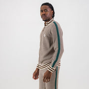Doctor Khumalo Zip Through Knit Jersey-Ivory