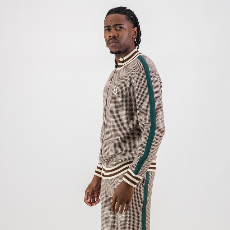 Doctor Khumalo Zip Through Knit Jersey-Ivory