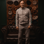 Doctor Khumalo Zip Through Knit Jersey-Ivory