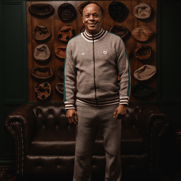 Doctor Khumalo Zip Through Knit Jersey-Ivory