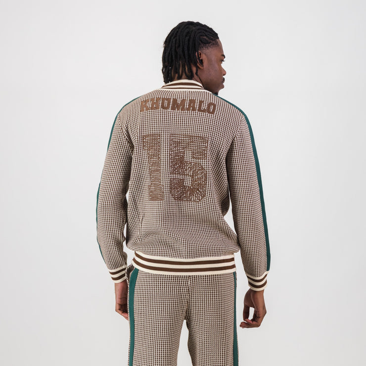 Doctor Khumalo Zip Through Knit Jersey-Ivory