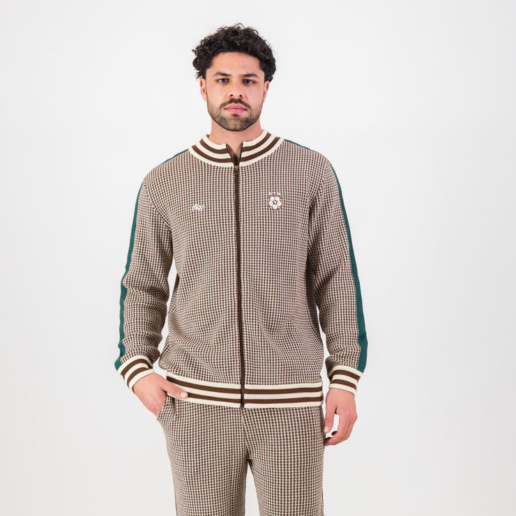 Doctor Khumalo Zip Through Knit Jersey-Ivory