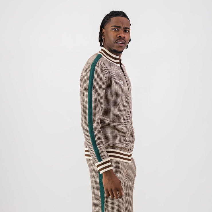 Doctor Khumalo Zip Through Knit Jersey-Ivory