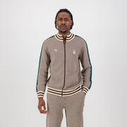 Doctor Khumalo Zip Through Knit Jersey-Ivory