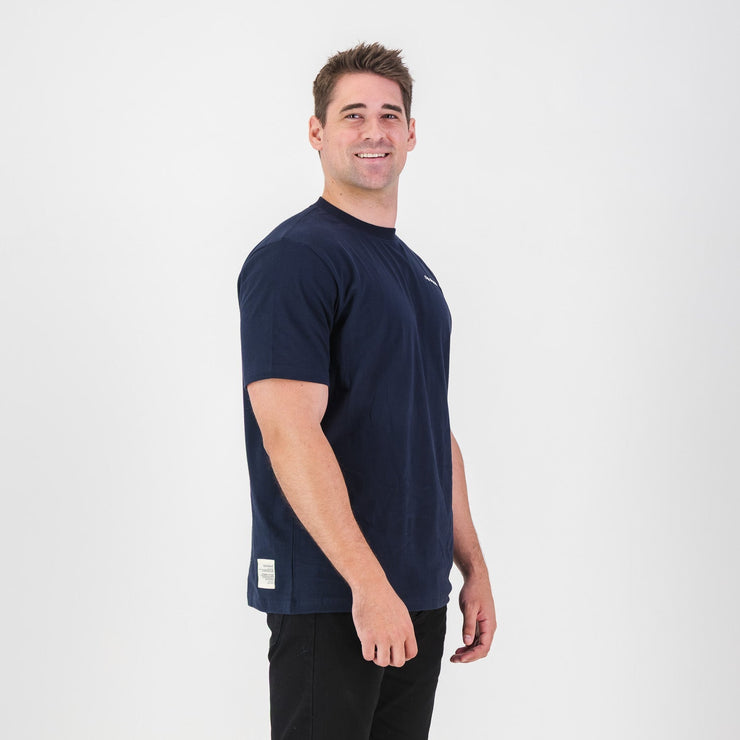 Old School HS Regular Crew Tee-Navy