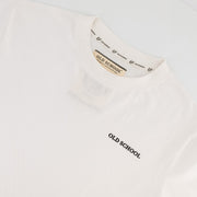 Old School HS Regular Crew Tee-White
