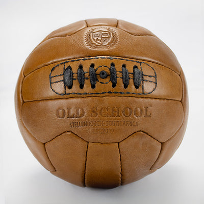 Old School Light Brown Soccer Ball