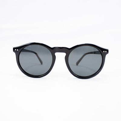Old School Round Sunnies-Black