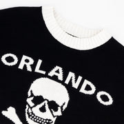 Orlando Pirates Tipped Crew Knit LS Jersey- Black