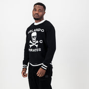 Orlando Pirates Tipped Crew Knit LS Jersey- Black