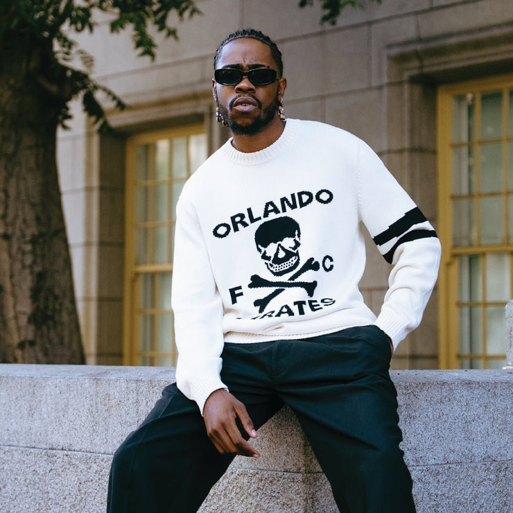 Orlando Pirates Xbone Crew Knit LS Jersey-Ivory