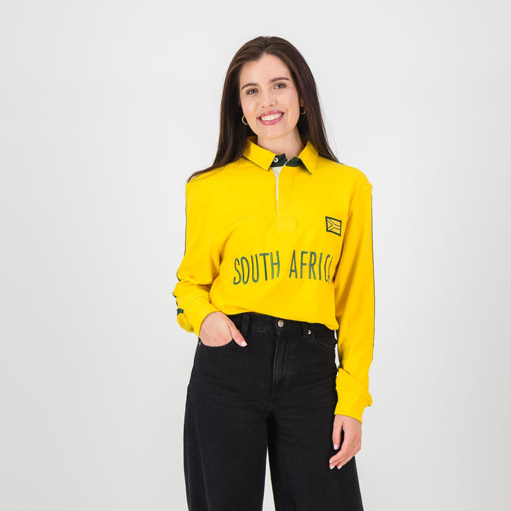 SA Supporters Flag SA LS Rugby Jersey-Spectra Yellow