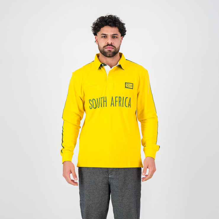 SA Supporters Flag SA LS Rugby Jersey-Spectra Yellow