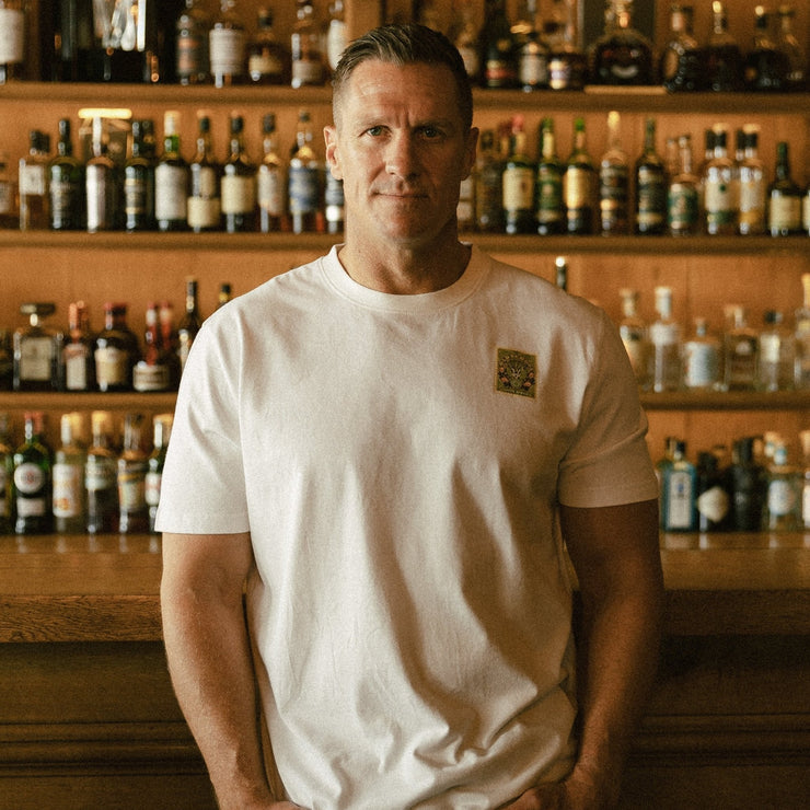 SA Supporters Stamp Reg Crew Tee-White