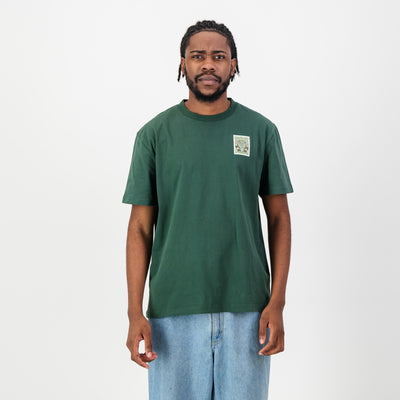 SA Supporters Stamp Reg Crew Tee - OS Green