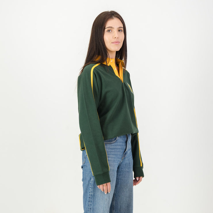 SA Supporters Twill Raglan LS Rugby Jersey-OS Green