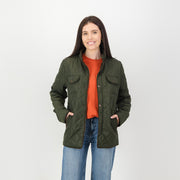 Springboks Barbour Jacket-Forest Green