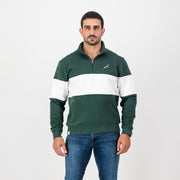 Springboks Classic Hoop Quarter Zip-OS Green
