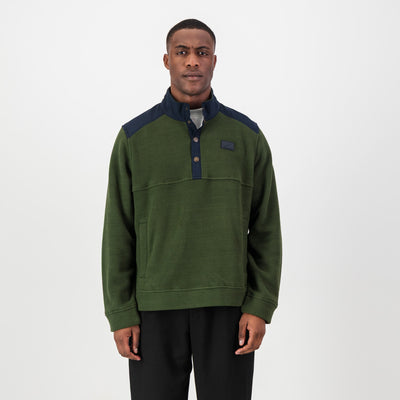 Springboks Fleece Quarter Button Pullover