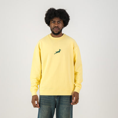 Springboks HS Middle Logo Crew Sweat - Sunshine