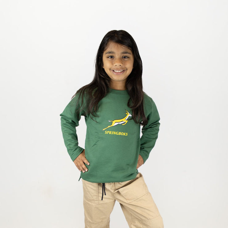 Springboks Kids Bokkies Fleece Sweat-OS Green