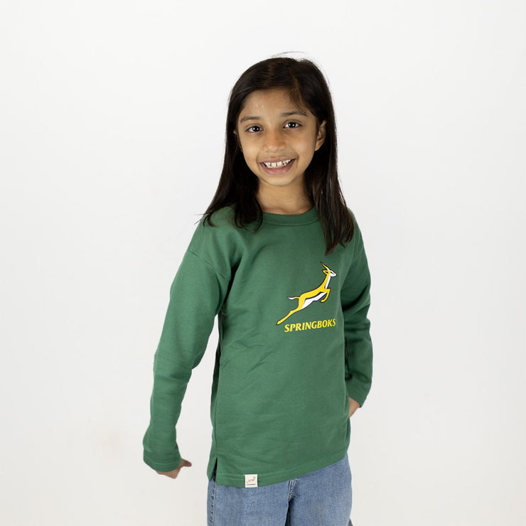 Springboks Kids Bokkies Fleece Sweat-OS Green