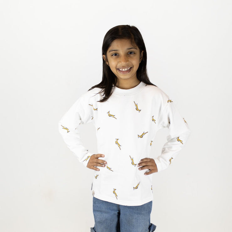 Springboks Kids Bokkies Fleece Sweat-White