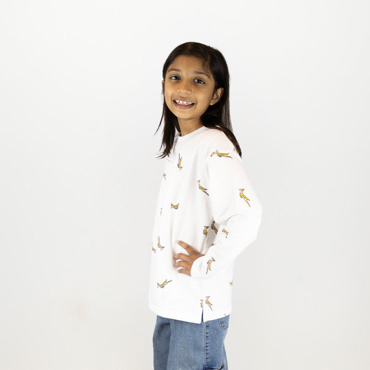 Springboks Kids Bokkies Fleece Sweat-White