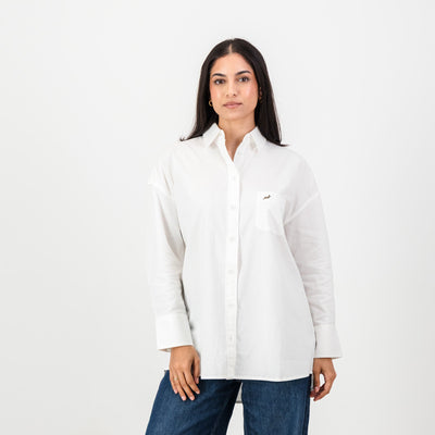 Springboks Ladies Oxford Shirt-White