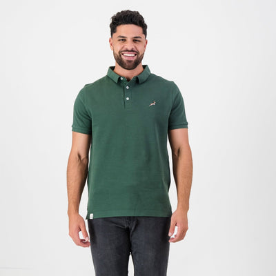 Springboks LC SML Badge SS Polo - OS Green