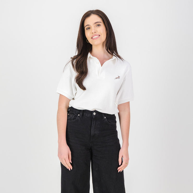 Springboks LC SML Badge SS Polo- White