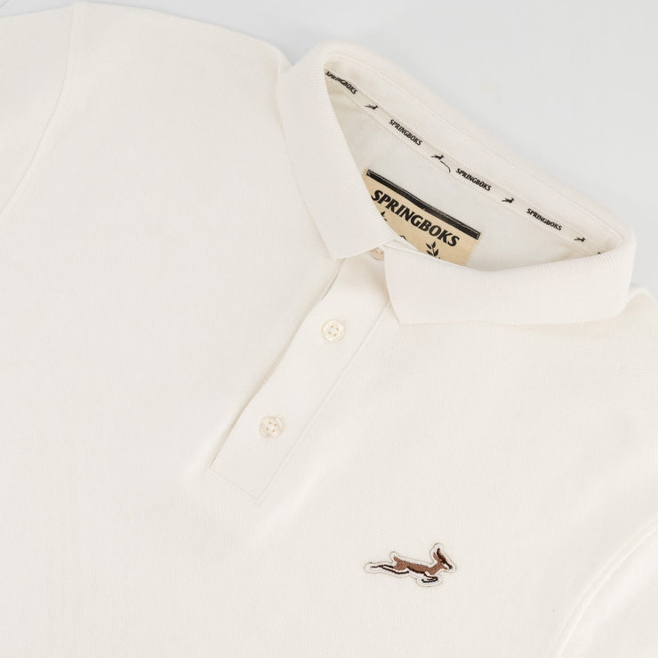 Springboks LC SML Badge SS Polo- White