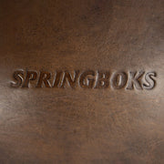 Springboks Leather Rugby Ball-Dark Brown