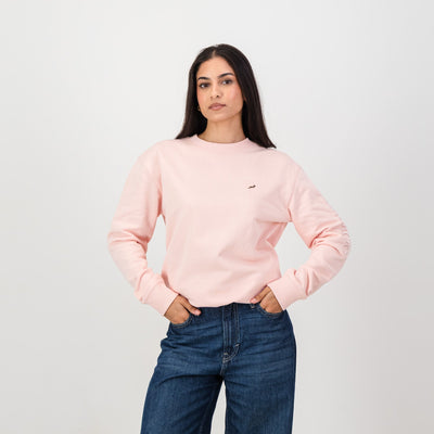 Springboks Metal Rivet Crew Sweat-Rose Quartz