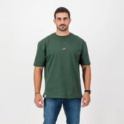 Springboks Nat Badge Boxy Crew Tee-OS Green
