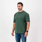 Springboks Nat Badge Boxy Crew Tee-OS Green