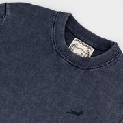 Springboks Overdyed Crew Neck Knit-Navy
