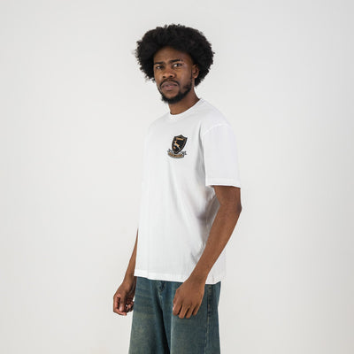 Springboks Shield Badge Regular Crew Tee - White