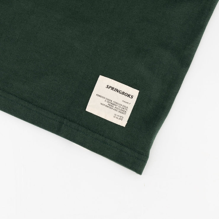 Springboks Shield Badge Regular Crew Tee-OS Green