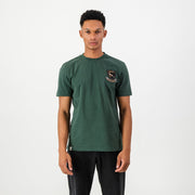 Springboks Shield Badge Regular Crew Tee-OS Green