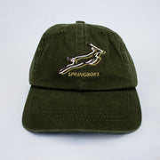 Springboks Triple Bok Dad Cap-Military Olive
